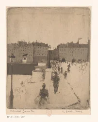 Vue sur le Pont Neuf à Paris