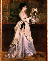 La femme dans le bouquet