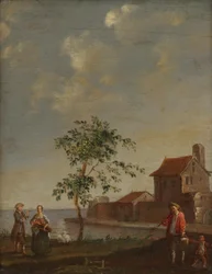 Paysage avec staffage figuratif