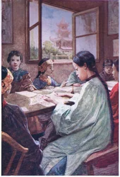 Une école chinoise c.1900
