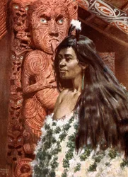 Fille Maori : Nouvelle-Zélande