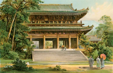 Culture des Mongoloïdes Asiatiques : Temple japonais