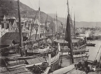 Vue sur le port de Bergen