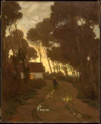 Crépuscule après la pluie