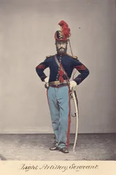Artillerie légère, sergent