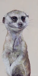 Suricate 1, 2009 (acrylique sur bois)