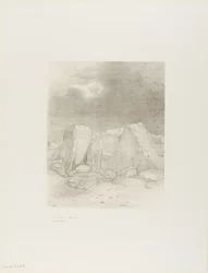 Et il discerne une plaine aride couverte de collines, planche 7 de 24