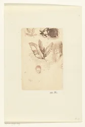 Feuille avec croquis