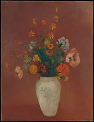 Bouquet dans un vase chinois