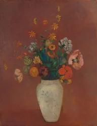 Bouquet dans un vase chinois