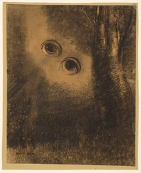 Yeux dans la forêt