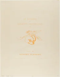 Frontispice/Planche de titre pour la Tentation de St. Antoine
