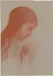 Tête de jeune fille de profil