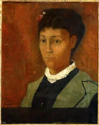 Mme Odilon Redon, née Camille Falte (peinture sur toile)