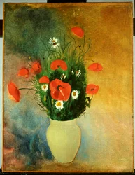 Coquelicots et marguerites