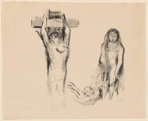 Saint Antoine et deux Tentatrices