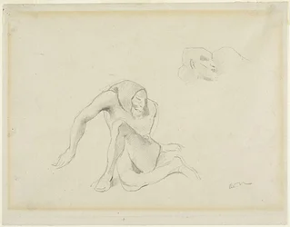 Deux figures grotesques