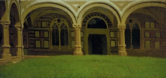 Ancien cloître florentin, vers 1864-65