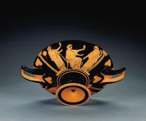 Kylix attique à figures rouges, vers 470 av. J.-C.