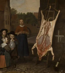 Cochon abattu, 1670