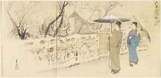 Prunier Garyo_bai à Kameido, décembre 1895