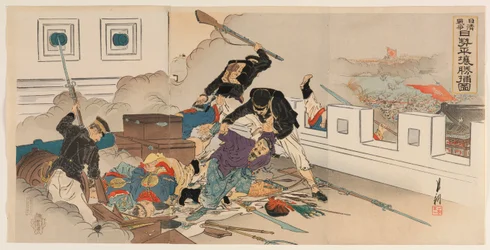 Guerre sino-japonaise : Forces japonaises à la capture victorieuse de Pyongyang