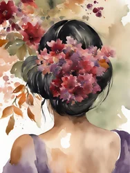 Sérénité florale pour les cheveux