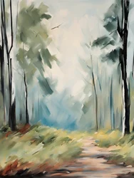 Sentier de la forêt brumeuse
