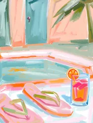Une petite fraîcheur estivale au bord de la piscine