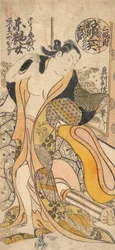 Femme se déshabillant