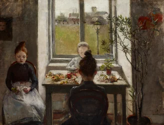 Filles aux fleurs
