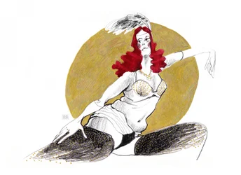 Danseuse burlesque glamour