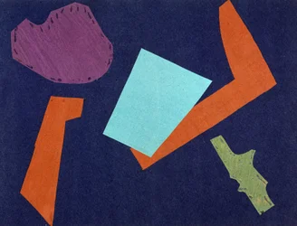 Guerre universelle : Collage par Olga Rosanova, janvier 1916