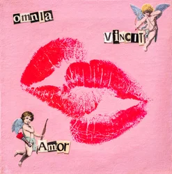 Kiss Omnia Vincit Amor, 2020 (technique mixte sur toile)