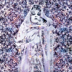 Maria madonna, 2024 (technique mixte sur toile)