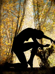 Silhouette , 2021(technique mixte numérique)