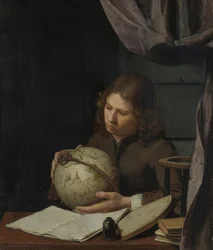 Un jeune astronome. Vers 1685