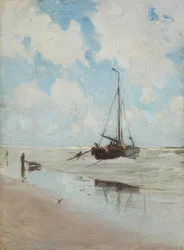 Bateau de pêche sur la plage