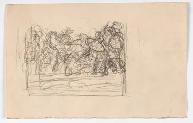 Étude de composition avec de nombreuses figures