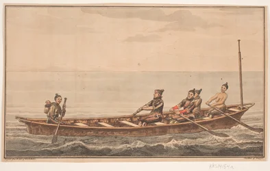 Bateau de femme. Illustration pour W.A. Graah. Voyage d