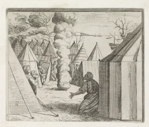 Dieu apparaît à Moïse dans une colonne de fumée
