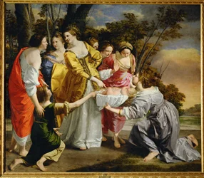 Moïse sauvé du Nil (huile sur toile)