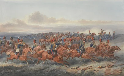 La troupe de châtaigniers (batterie A) Artillerie à cheval royale