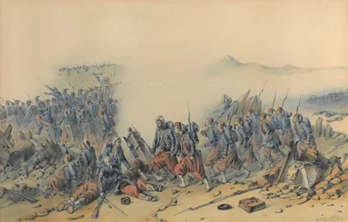 Zouaves avec baïonnettes (Crimée)