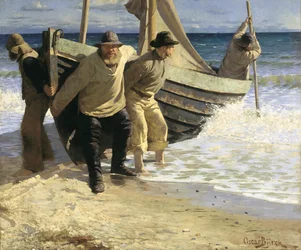 Lancement du bateau. Skagen