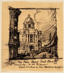 Nouveau palais de justice du Bronx, 1903