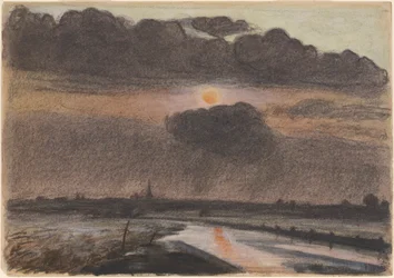Coucher de soleil sur la rivière