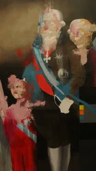 Rêverie impériale, 2020-2025 (acrylique et huile sur toile)