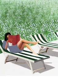 Lecture relaxante au jardin