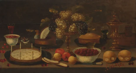 Nature morte au banquet, vers 1620-1650 (huile sur panneau)